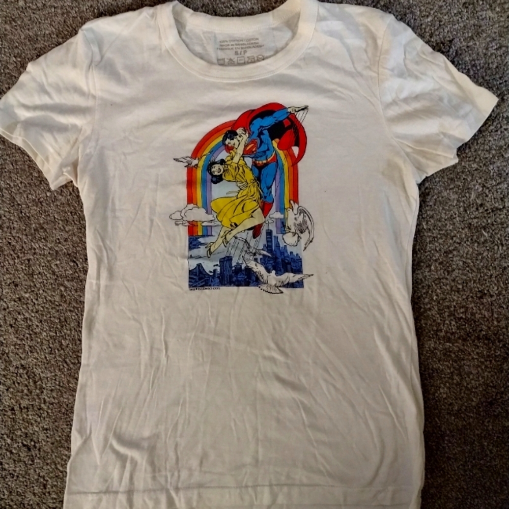 Superman & Lois Lane comic tee